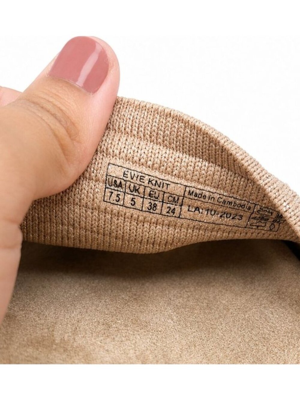 Vionic Evie Supportive Ribbed Knit Slide Sandal Rugby Tan Women 7.5 Arch Support - Picture 5 of 8